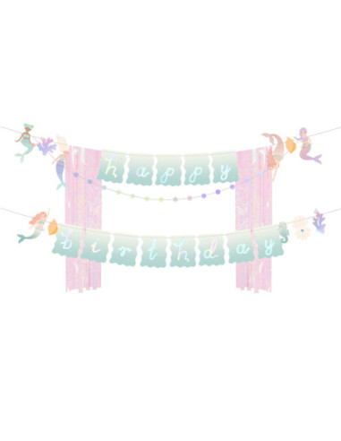Baner Happy Birthday Syrenka, 130x100cm, mix