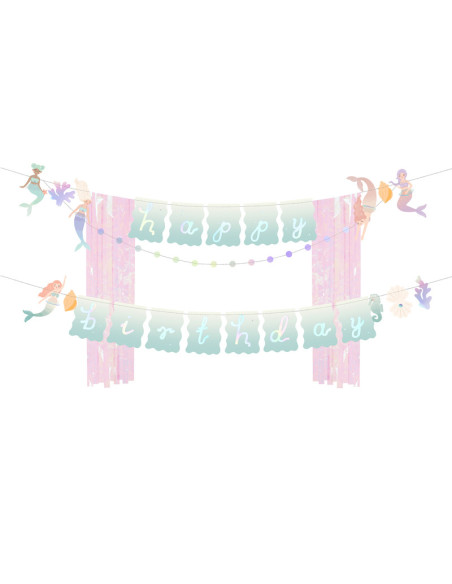 Baner Happy Birthday Syrenka, 130x100cm, mix