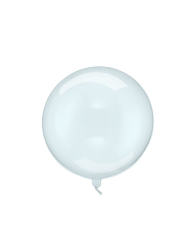 Balon Kula, 40cm, transparentny niebieski