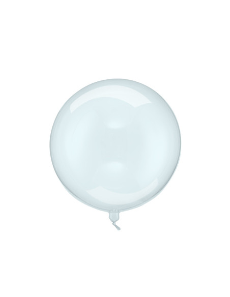 Balon Kula, 40cm, transparentny niebieski