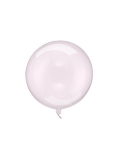 Balon Kula, 40cm, transparentny róż