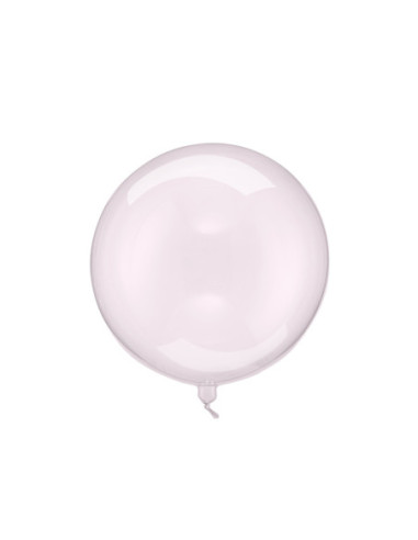 Balon Kula, 40cm, transparentny róż