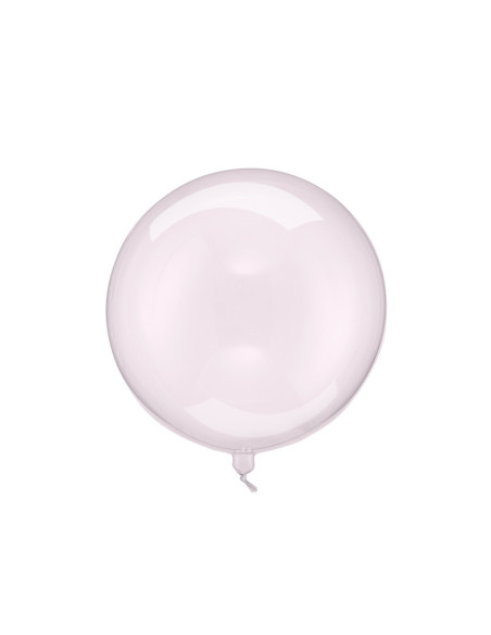 Balon Kula, 40cm, transparentny róż