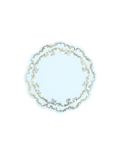 Podkładki pod talerze Ornament, błękitny, śr. 35.5 cm (1 op. / 6 szt.)