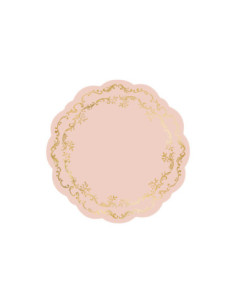 Podkładki pod talerze Ornament, brudny róż, śr. 35.5 cm (1 op. / 6 szt.)