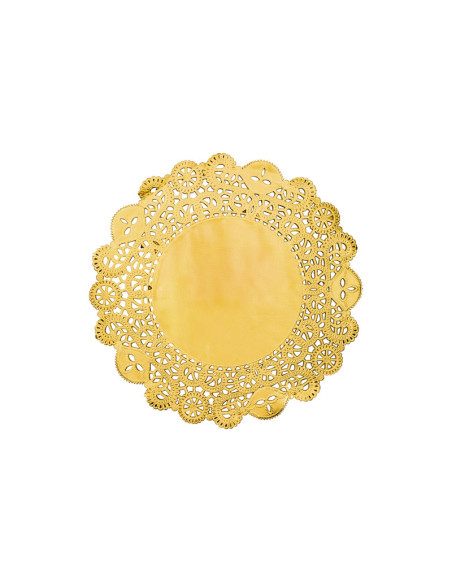 Podkładki pod talerze, złote, średnica ok. 35,5 cm (1 op. / 50 szt.)