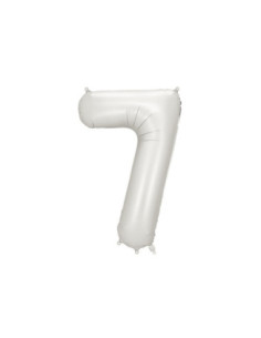 Balon foliowy Cyfra ''7'', 86cm, srebrny