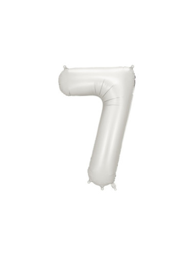 Balon foliowy Cyfra ''7'', 86cm, srebrny