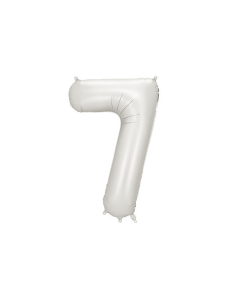 Balon foliowy Cyfra ''7'', 86cm, srebrny