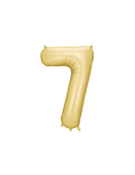 Balon foliowy Cyfra '7', 86cm, złoty