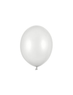 Balony Strong 30cm, Metallic Silver Snow (1 op. / 100 szt.)