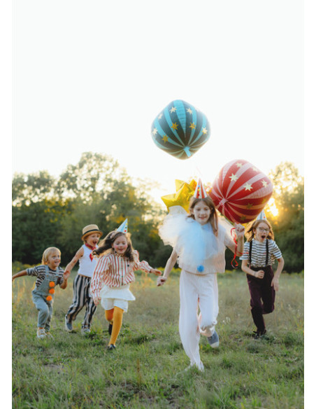 Balon foliowy Piłka w gwiazdki, 75 cm, czerwony