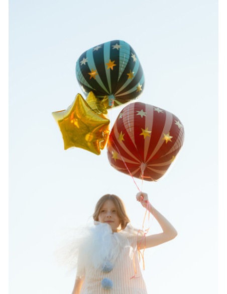 Balon foliowy Piłka w gwiazdki, 75 cm, zielony