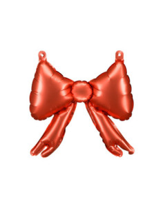 Balony foliowe do girland Kokardy, 25,5 x 25 cm, czerwony (1 op. / 5 szt.)