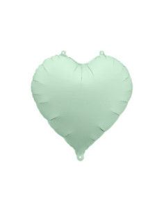 Balon foliowy Serce, 45cm, zieleń