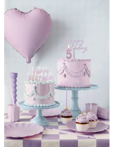 Balon foliowy Serce, 45cm, fiolet