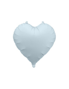 Balon foliowy Serce, 45cm, mglisty niebieski