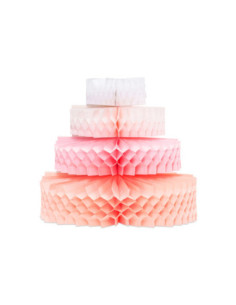Dekoracja bibułowa Tort, 23 cm, mix