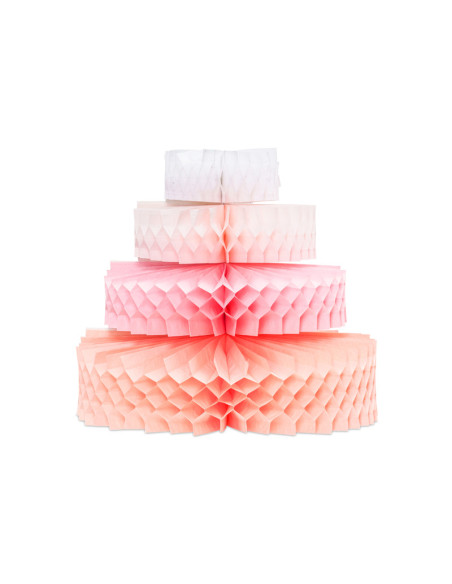 Dekoracja bibułowa Tort, 23 cm, mix