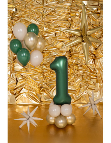 Balon foliowy Cyfra ''1'', 86cm, butelkowa zieleń