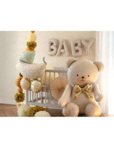 Balon foliowy Baby, 140x43 cm, beż