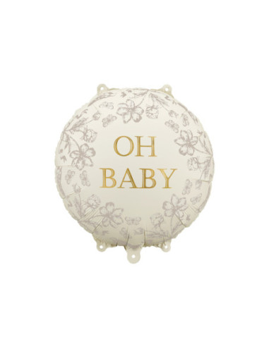Balon foliowy pastylka Oh Baby, 35x35 cm, mix