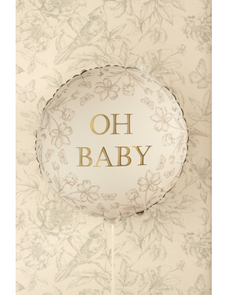 Balon foliowy pastylka Oh Baby, 35x35 cm, mix