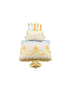 Balon foliowy Tort, 62x104 cm, mix