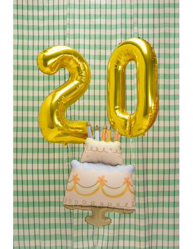 Balon foliowy Tort, 62x104 cm, mix