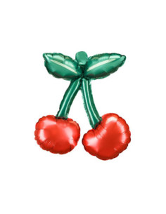 Balony foliowe do girland Wisienki, 28x31 cm, mix (1 op. / 3 szt.)