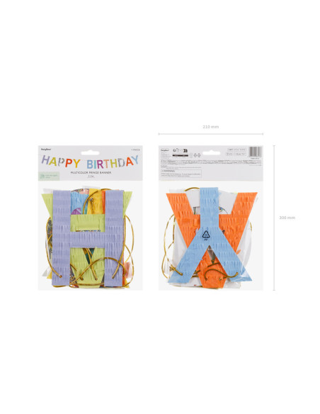 Baner Happy Birthday, 2.2m, mix