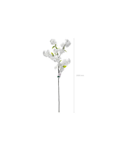 Sztuczny kwiat - Kwitnąca Wiśnia, 97 cm, biały