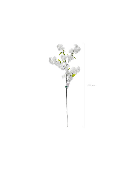 Sztuczny kwiat - Kwitnąca Wiśnia, 97 cm, biały
