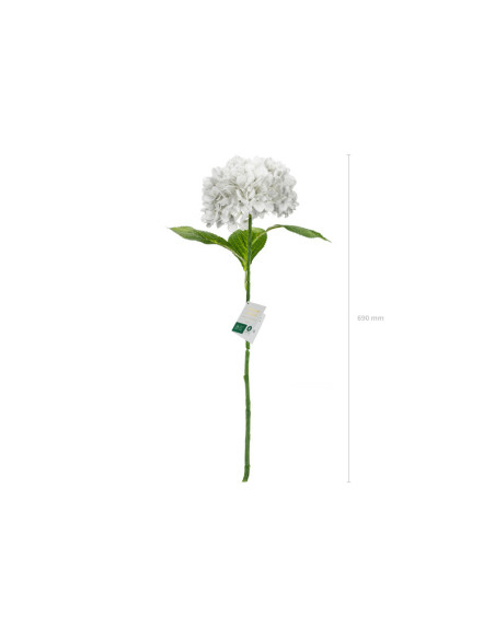 Sztuczny Kwiat - Hortensja Premium, 69 cm, biały