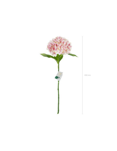 Sztuczny Kwiat - Hortensja Premium, 69 cm, jasny róż