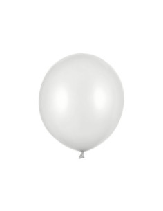 Balony Strong 43cm, Metallic Silver Snow (1 op. / 25 szt.)