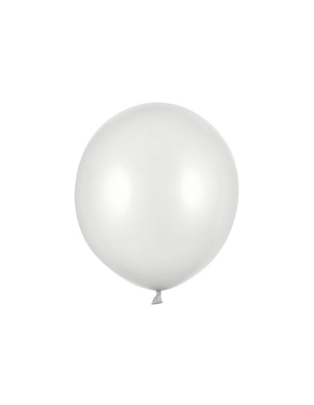 Balony Strong 43cm, Metallic Silver Snow (1 op. / 25 szt.)