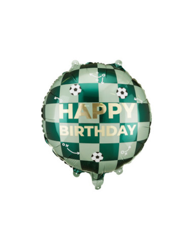 Balon foliowy Happy Birthday piłki, 35x35 cm, mix
