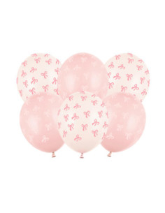 Balony 30 cm, Kokardki, mix (1 op. / 6 szt.)