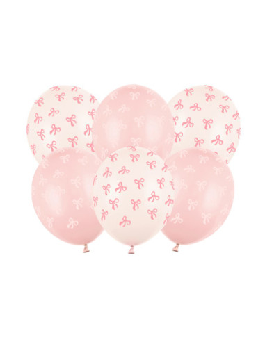 Balony 30 cm, Kokardki, mix (1 op. / 6 szt.)