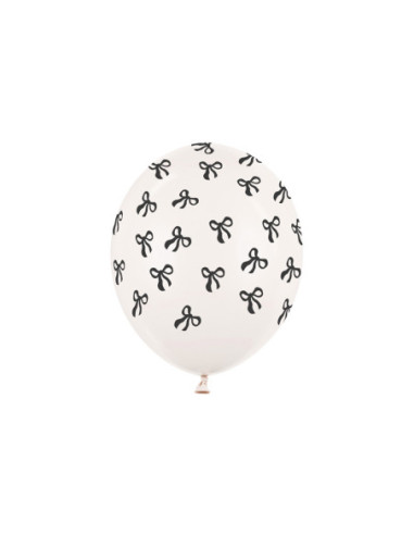 Balony 30 cm, Kokardki, Pastel Off-white (1 op. / 50 szt.)
