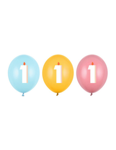 Balony 30 cm, 1, mix (1 op. / 50 szt.)