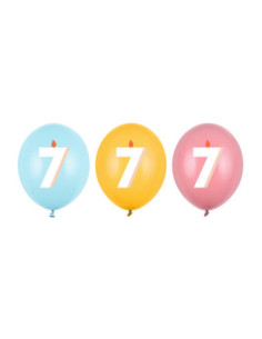 Balony 30 cm, 7, mix (1 op. / 50 szt.)