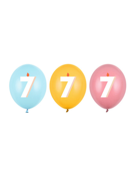 Balony 30 cm, 7, mix (1 op. / 50 szt.)
