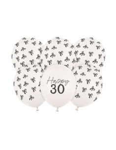 Balony 30 cm, 30, Pastel Off-white (1 op. / 6 szt.)