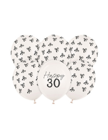 Balony 30 cm, 30, Pastel Off-white (1 op. / 6 szt.)