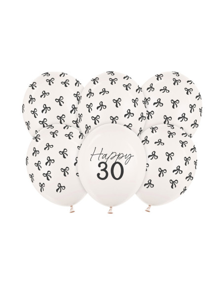 Balony 30 cm, 30, Pastel Off-white (1 op. / 6 szt.)