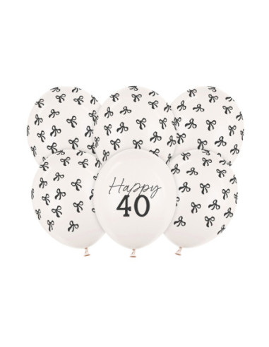 Balony 30 cm, 40, Pastel Off-white (1 op. / 6 szt.)
