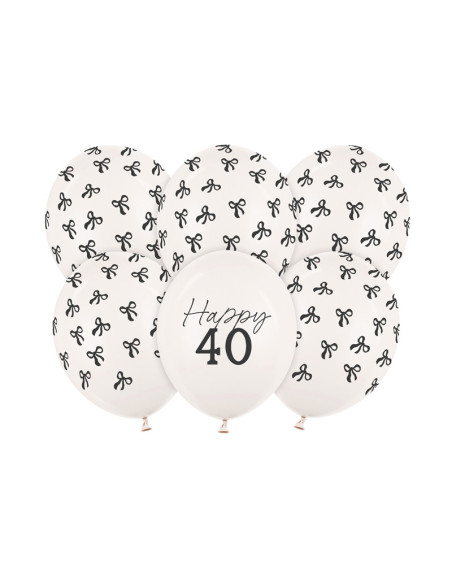 Balony 30 cm, 40, Pastel Off-white (1 op. / 6 szt.)