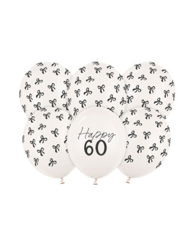 Balony 30 cm, 60, Pastel Off-white (1 op. / 6 szt.)